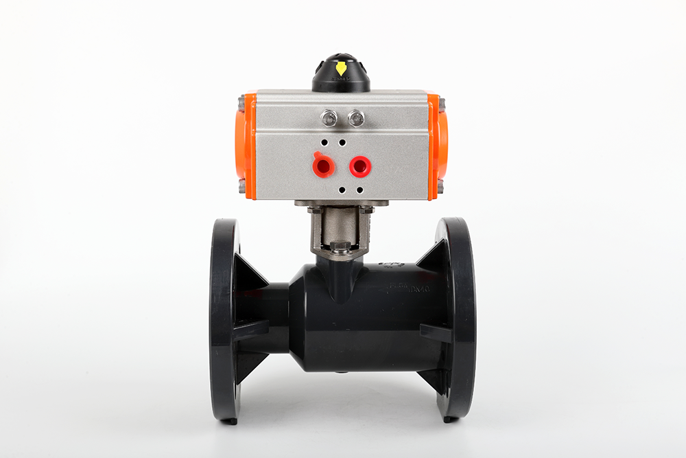 滦平气动法兰一体球阀